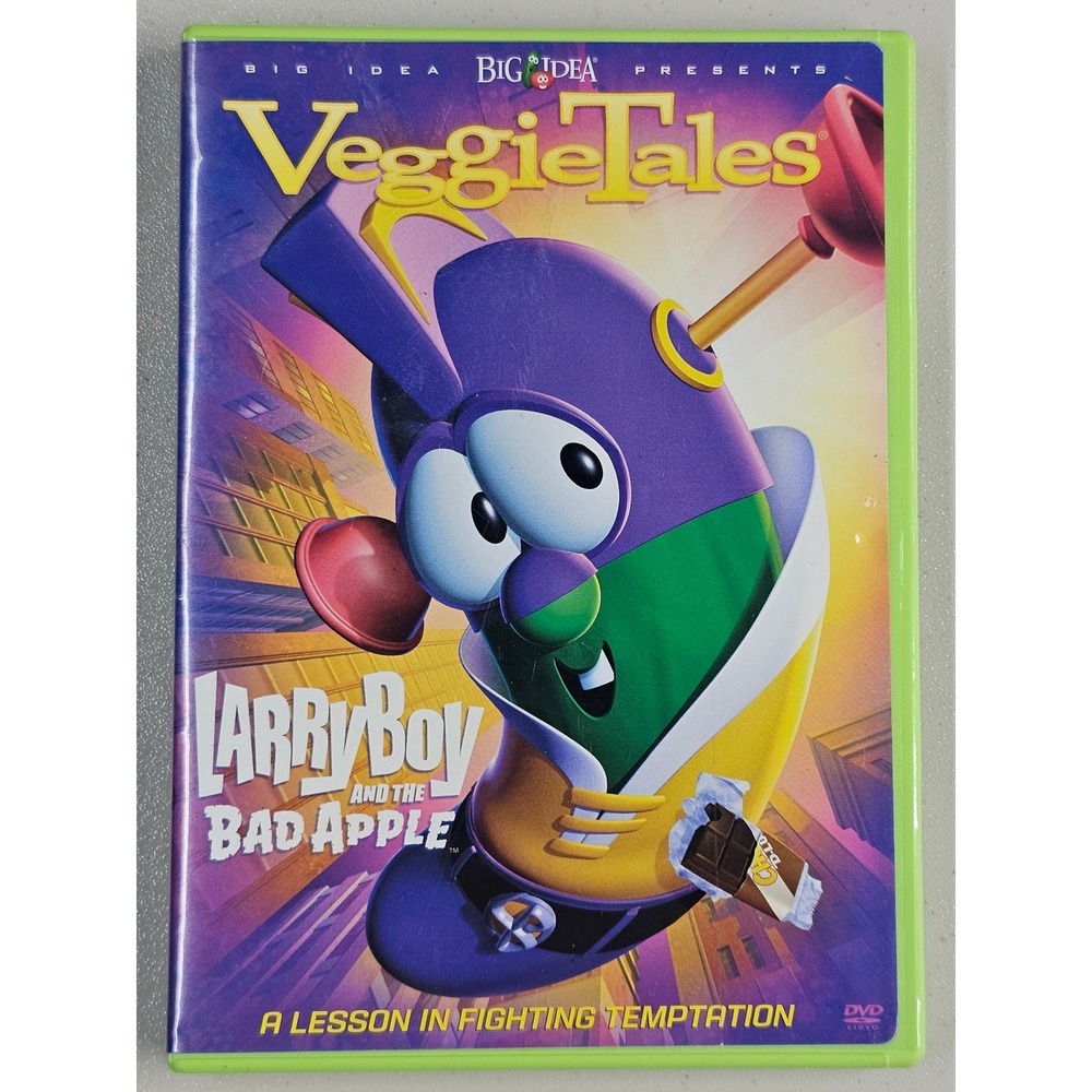 VeggieTales LarryBoy and the Bad Apple DVD 2006 Big Idea Animated Movie